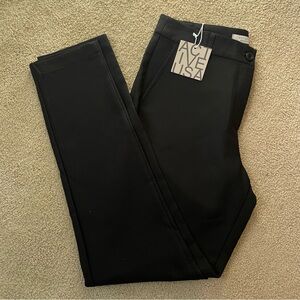 Athletic dress pants slim ankle